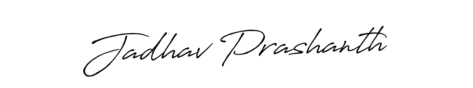 Also we have Jadhav Prashanth name is the best signature style. Create professional handwritten signature collection using Antro_Vectra_Bolder autograph style. Jadhav Prashanth signature style 7 images and pictures png