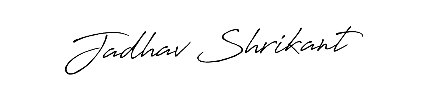 Create a beautiful signature design for name Jadhav Shrikant. With this signature (Antro_Vectra_Bolder) fonts, you can make a handwritten signature for free. Jadhav Shrikant signature style 7 images and pictures png