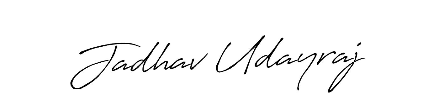 Make a beautiful signature design for name Jadhav Udayraj. With this signature (Antro_Vectra_Bolder) style, you can create a handwritten signature for free. Jadhav Udayraj signature style 7 images and pictures png