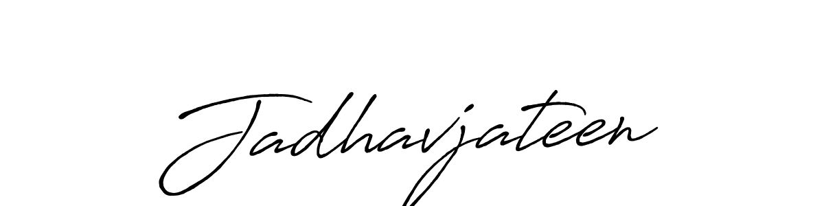 Create a beautiful signature design for name Jadhavjateen. With this signature (Antro_Vectra_Bolder) fonts, you can make a handwritten signature for free. Jadhavjateen signature style 7 images and pictures png