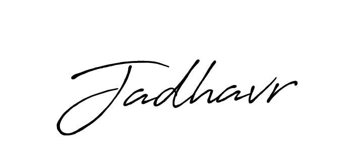 Use a signature maker to create a handwritten signature online. With this signature software, you can design (Antro_Vectra_Bolder) your own signature for name Jadhavr. Jadhavr signature style 7 images and pictures png