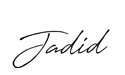 Create a beautiful signature design for name Jadid. With this signature (Antro_Vectra_Bolder) fonts, you can make a handwritten signature for free. Jadid signature style 7 images and pictures png