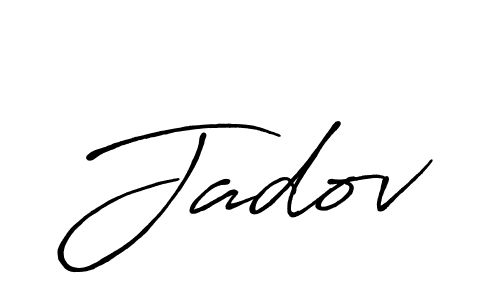 How to make Jadov name signature. Use Antro_Vectra_Bolder style for creating short signs online. This is the latest handwritten sign. Jadov signature style 7 images and pictures png