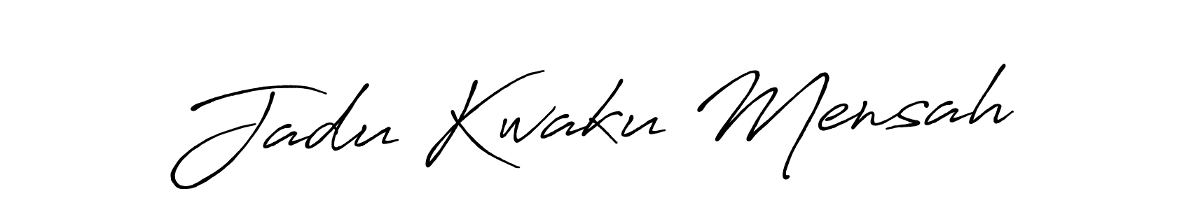 Also we have Jadu Kwaku Mensah name is the best signature style. Create professional handwritten signature collection using Antro_Vectra_Bolder autograph style. Jadu Kwaku Mensah signature style 7 images and pictures png