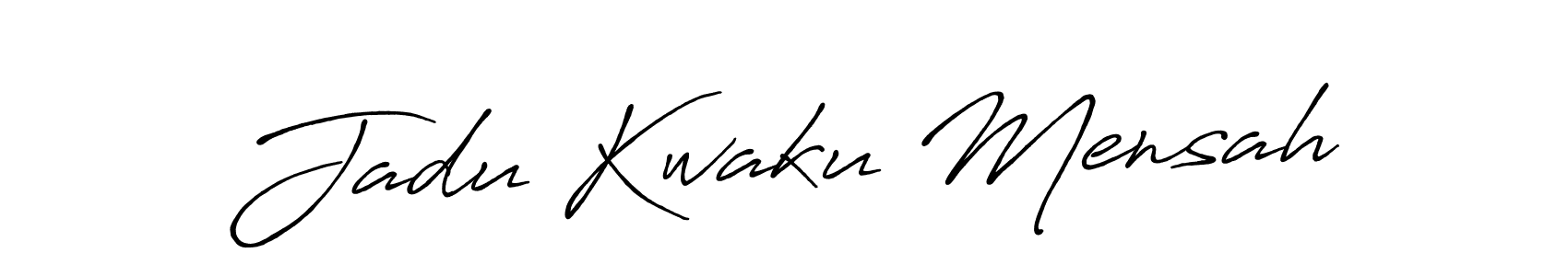 Also we have Jadu Kwaku Mensah name is the best signature style. Create professional handwritten signature collection using Antro_Vectra_Bolder autograph style. Jadu Kwaku Mensah signature style 7 images and pictures png