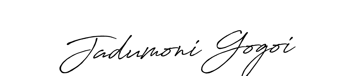 How to make Jadumoni Gogoi signature? Antro_Vectra_Bolder is a professional autograph style. Create handwritten signature for Jadumoni Gogoi name. Jadumoni Gogoi signature style 7 images and pictures png