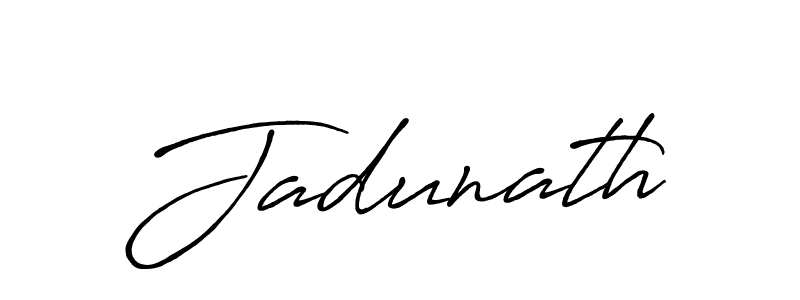 Use a signature maker to create a handwritten signature online. With this signature software, you can design (Antro_Vectra_Bolder) your own signature for name Jadunath. Jadunath signature style 7 images and pictures png