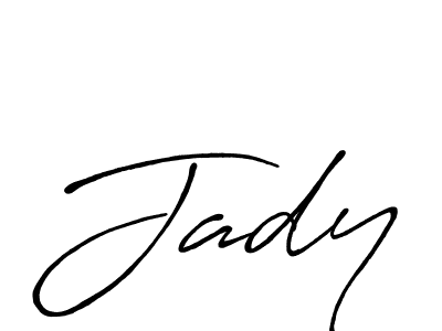 Create a beautiful signature design for name Jady. With this signature (Antro_Vectra_Bolder) fonts, you can make a handwritten signature for free. Jady signature style 7 images and pictures png