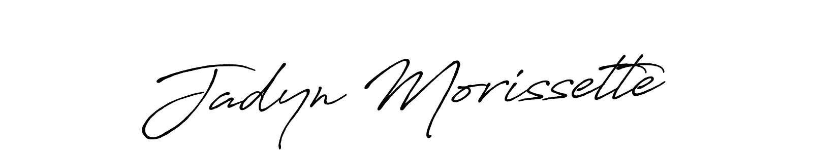 You should practise on your own different ways (Antro_Vectra_Bolder) to write your name (Jadyn Morissette) in signature. don't let someone else do it for you. Jadyn Morissette signature style 7 images and pictures png