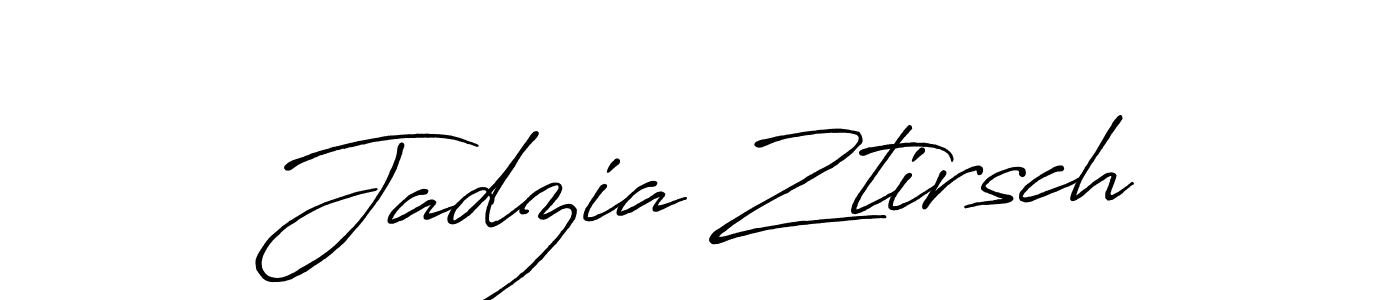 How to make Jadzia Ztirsch name signature. Use Antro_Vectra_Bolder style for creating short signs online. This is the latest handwritten sign. Jadzia Ztirsch signature style 7 images and pictures png