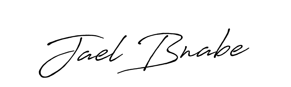 Create a beautiful signature design for name Jael Bnabe. With this signature (Antro_Vectra_Bolder) fonts, you can make a handwritten signature for free. Jael Bnabe signature style 7 images and pictures png