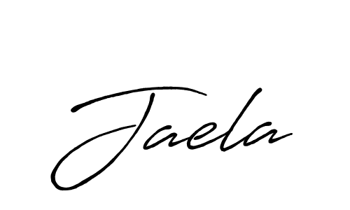 Design your own signature with our free online signature maker. With this signature software, you can create a handwritten (Antro_Vectra_Bolder) signature for name Jaela. Jaela signature style 7 images and pictures png