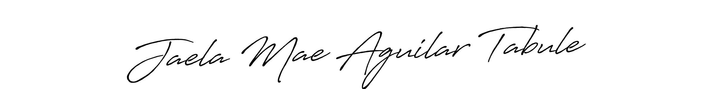 Design your own signature with our free online signature maker. With this signature software, you can create a handwritten (Antro_Vectra_Bolder) signature for name Jaela Mae Aguilar Tabule. Jaela Mae Aguilar Tabule signature style 7 images and pictures png