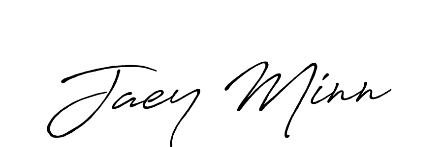 Design your own signature with our free online signature maker. With this signature software, you can create a handwritten (Antro_Vectra_Bolder) signature for name Jaey Minn. Jaey Minn signature style 7 images and pictures png