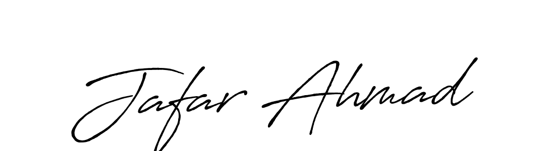 How to make Jafar Ahmad name signature. Use Antro_Vectra_Bolder style for creating short signs online. This is the latest handwritten sign. Jafar Ahmad signature style 7 images and pictures png