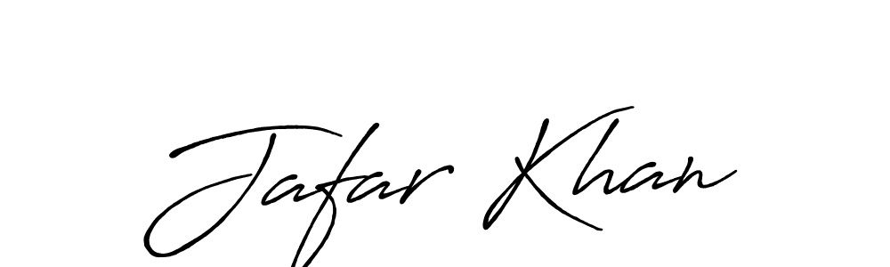 Design your own signature with our free online signature maker. With this signature software, you can create a handwritten (Antro_Vectra_Bolder) signature for name Jafar Khan. Jafar Khan signature style 7 images and pictures png