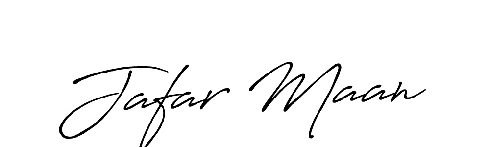 Use a signature maker to create a handwritten signature online. With this signature software, you can design (Antro_Vectra_Bolder) your own signature for name Jafar Maan. Jafar Maan signature style 7 images and pictures png