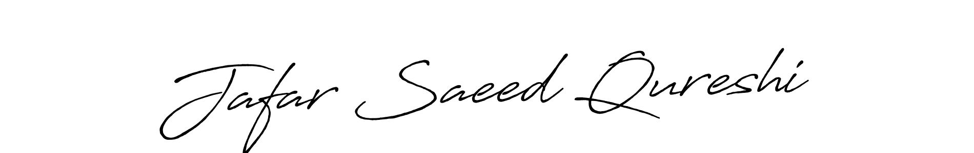 Make a beautiful signature design for name Jafar Saeed Qureshi. With this signature (Antro_Vectra_Bolder) style, you can create a handwritten signature for free. Jafar Saeed Qureshi signature style 7 images and pictures png