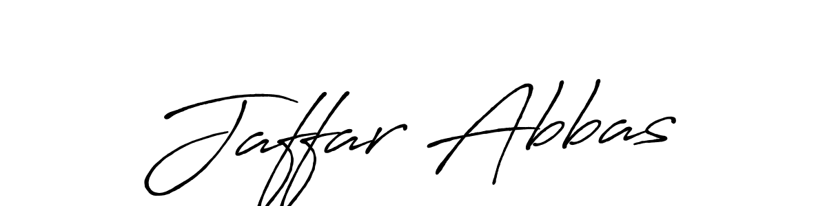 Design your own signature with our free online signature maker. With this signature software, you can create a handwritten (Antro_Vectra_Bolder) signature for name Jaffar Abbas. Jaffar Abbas signature style 7 images and pictures png