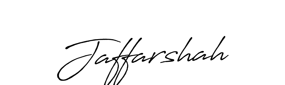Make a beautiful signature design for name Jaffarshah. With this signature (Antro_Vectra_Bolder) style, you can create a handwritten signature for free. Jaffarshah signature style 7 images and pictures png