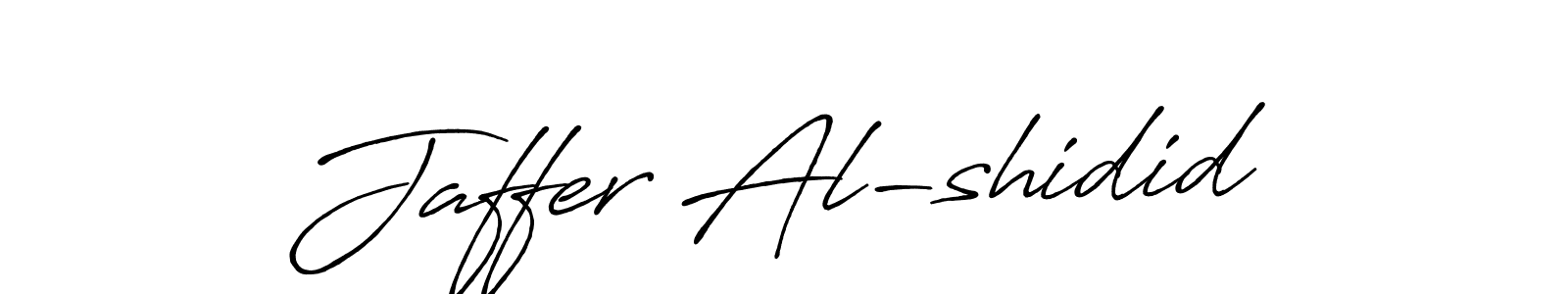 Make a beautiful signature design for name Jaffer Al-shidid. Use this online signature maker to create a handwritten signature for free. Jaffer Al-shidid signature style 7 images and pictures png