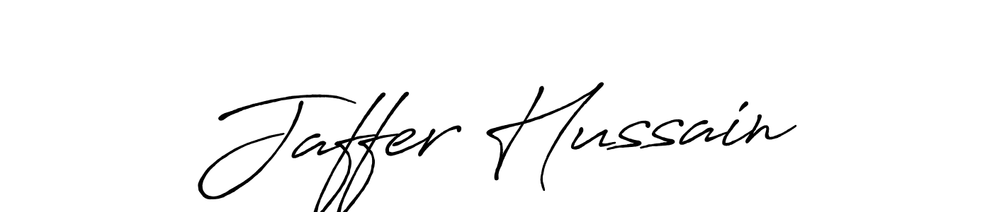 Design your own signature with our free online signature maker. With this signature software, you can create a handwritten (Antro_Vectra_Bolder) signature for name Jaffer Hussain. Jaffer Hussain signature style 7 images and pictures png