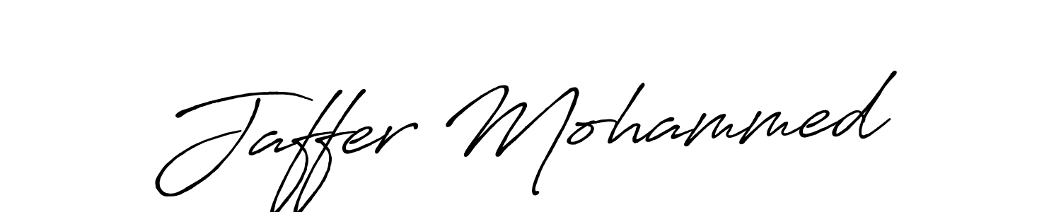 Also we have Jaffer Mohammed name is the best signature style. Create professional handwritten signature collection using Antro_Vectra_Bolder autograph style. Jaffer Mohammed signature style 7 images and pictures png