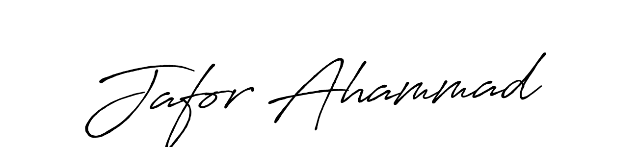 Design your own signature with our free online signature maker. With this signature software, you can create a handwritten (Antro_Vectra_Bolder) signature for name Jafor Ahammad. Jafor Ahammad signature style 7 images and pictures png
