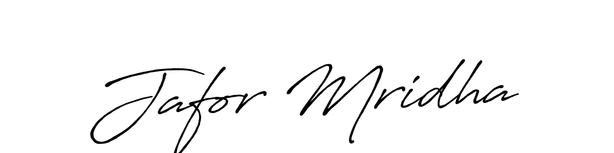 Also You can easily find your signature by using the search form. We will create Jafor Mridha name handwritten signature images for you free of cost using Antro_Vectra_Bolder sign style. Jafor Mridha signature style 7 images and pictures png