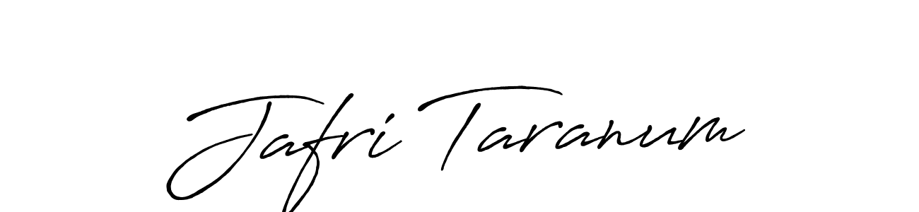 Design your own signature with our free online signature maker. With this signature software, you can create a handwritten (Antro_Vectra_Bolder) signature for name Jafri Taranum. Jafri Taranum signature style 7 images and pictures png