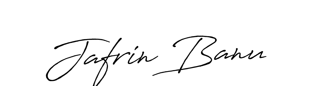 Make a beautiful signature design for name Jafrin Banu. With this signature (Antro_Vectra_Bolder) style, you can create a handwritten signature for free. Jafrin Banu signature style 7 images and pictures png