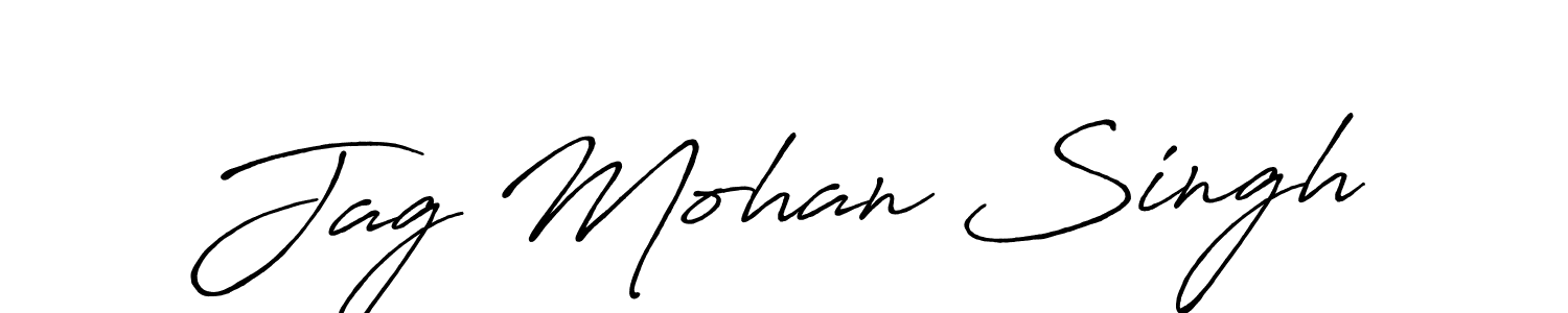 The best way (Antro_Vectra_Bolder) to make a short signature is to pick only two or three words in your name. The name Jag Mohan Singh include a total of six letters. For converting this name. Jag Mohan Singh signature style 7 images and pictures png