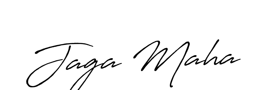 Use a signature maker to create a handwritten signature online. With this signature software, you can design (Antro_Vectra_Bolder) your own signature for name Jaga Maha. Jaga Maha signature style 7 images and pictures png