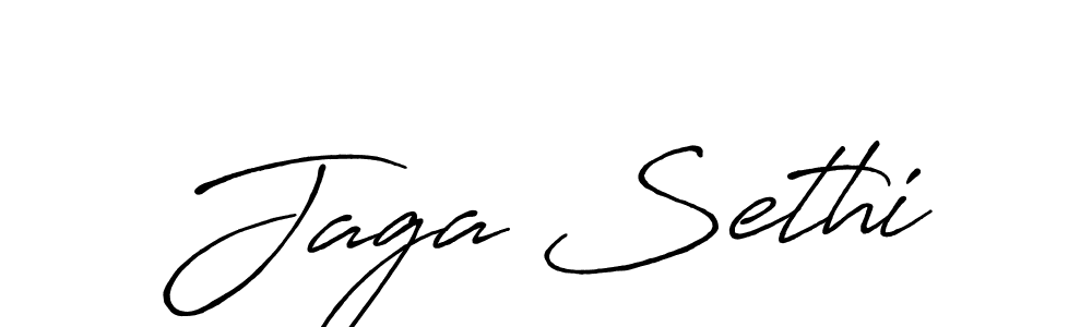 Also You can easily find your signature by using the search form. We will create Jaga Sethi name handwritten signature images for you free of cost using Antro_Vectra_Bolder sign style. Jaga Sethi signature style 7 images and pictures png