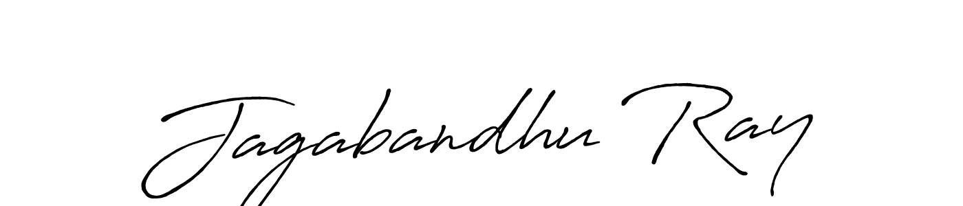 Create a beautiful signature design for name Jagabandhu Ray. With this signature (Antro_Vectra_Bolder) fonts, you can make a handwritten signature for free. Jagabandhu Ray signature style 7 images and pictures png