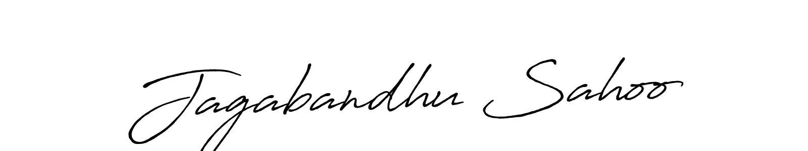 if you are searching for the best signature style for your name Jagabandhu Sahoo. so please give up your signature search. here we have designed multiple signature styles  using Antro_Vectra_Bolder. Jagabandhu Sahoo signature style 7 images and pictures png