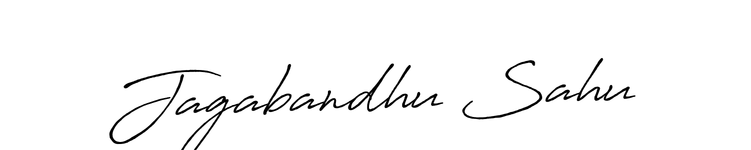 Design your own signature with our free online signature maker. With this signature software, you can create a handwritten (Antro_Vectra_Bolder) signature for name Jagabandhu Sahu. Jagabandhu Sahu signature style 7 images and pictures png