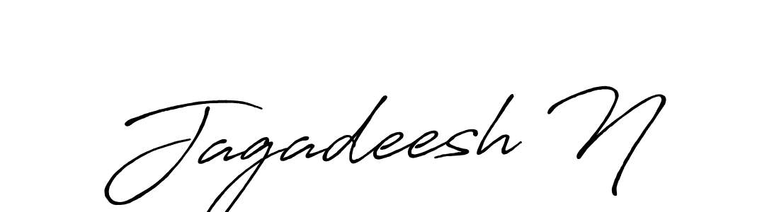 Jagadeesh N stylish signature style. Best Handwritten Sign (Antro_Vectra_Bolder) for my name. Handwritten Signature Collection Ideas for my name Jagadeesh N. Jagadeesh N signature style 7 images and pictures png