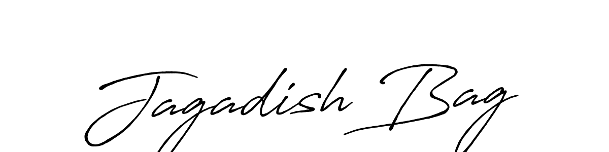 Make a beautiful signature design for name Jagadish Bag. With this signature (Antro_Vectra_Bolder) style, you can create a handwritten signature for free. Jagadish Bag signature style 7 images and pictures png