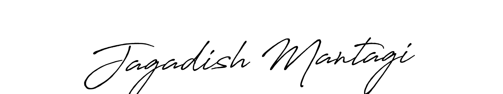 Also You can easily find your signature by using the search form. We will create Jagadish Mantagi name handwritten signature images for you free of cost using Antro_Vectra_Bolder sign style. Jagadish Mantagi signature style 7 images and pictures png