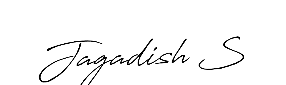 Jagadish S stylish signature style. Best Handwritten Sign (Antro_Vectra_Bolder) for my name. Handwritten Signature Collection Ideas for my name Jagadish S. Jagadish S signature style 7 images and pictures png