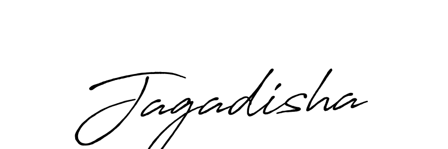 Make a beautiful signature design for name Jagadisha. With this signature (Antro_Vectra_Bolder) style, you can create a handwritten signature for free. Jagadisha signature style 7 images and pictures png