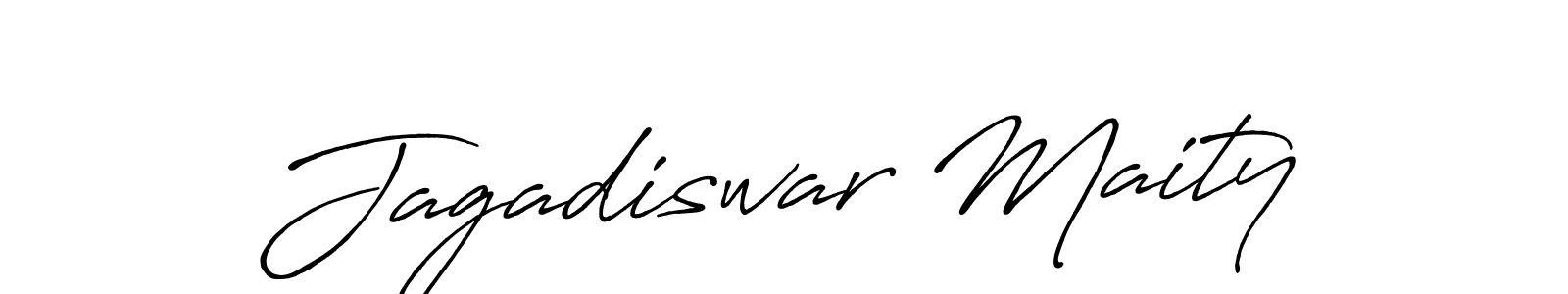 Create a beautiful signature design for name Jagadiswar Maity. With this signature (Antro_Vectra_Bolder) fonts, you can make a handwritten signature for free. Jagadiswar Maity signature style 7 images and pictures png