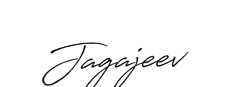 Make a beautiful signature design for name Jagajeev. With this signature (Antro_Vectra_Bolder) style, you can create a handwritten signature for free. Jagajeev signature style 7 images and pictures png