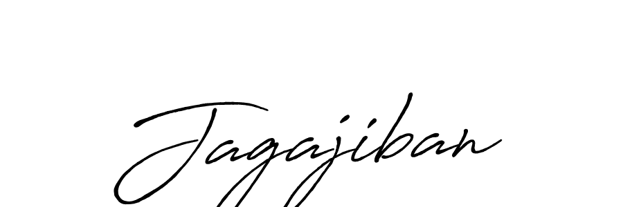 How to make Jagajiban signature? Antro_Vectra_Bolder is a professional autograph style. Create handwritten signature for Jagajiban name. Jagajiban signature style 7 images and pictures png