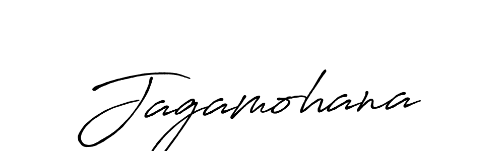 Make a beautiful signature design for name Jagamohana. With this signature (Antro_Vectra_Bolder) style, you can create a handwritten signature for free. Jagamohana signature style 7 images and pictures png