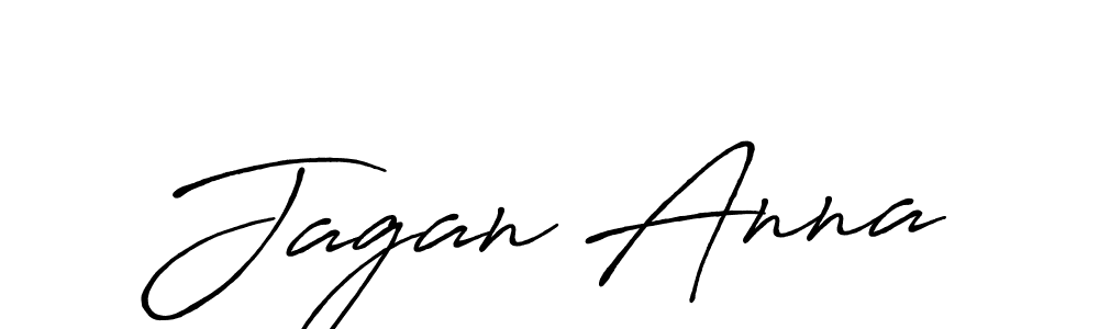 How to make Jagan Anna name signature. Use Antro_Vectra_Bolder style for creating short signs online. This is the latest handwritten sign. Jagan Anna signature style 7 images and pictures png