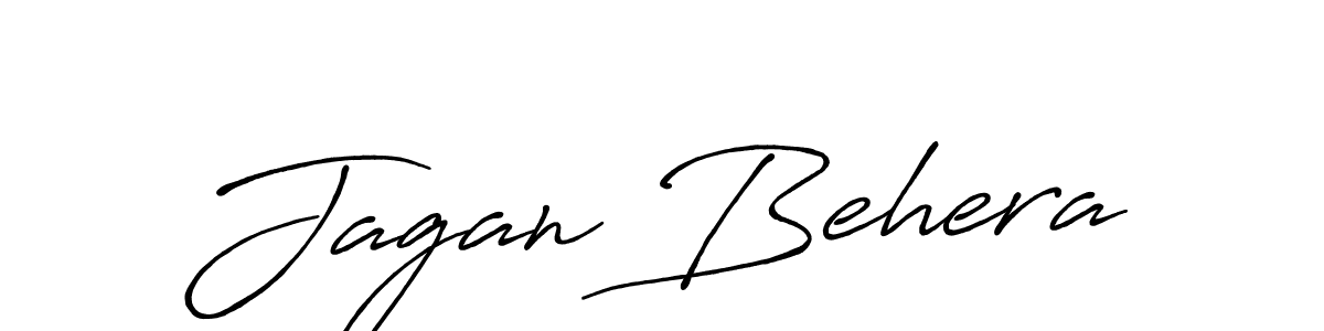 Jagan Behera stylish signature style. Best Handwritten Sign (Antro_Vectra_Bolder) for my name. Handwritten Signature Collection Ideas for my name Jagan Behera. Jagan Behera signature style 7 images and pictures png