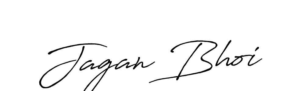 How to make Jagan Bhoi name signature. Use Antro_Vectra_Bolder style for creating short signs online. This is the latest handwritten sign. Jagan Bhoi signature style 7 images and pictures png