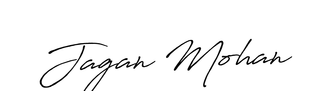 Create a beautiful signature design for name Jagan Mohan. With this signature (Antro_Vectra_Bolder) fonts, you can make a handwritten signature for free. Jagan Mohan signature style 7 images and pictures png